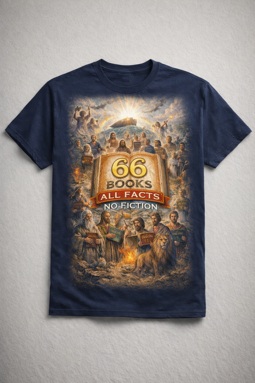 66 Books All Facts, No Fiction - Graphic tee