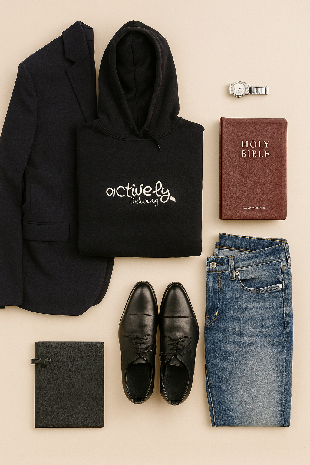 Actively Serving Embroidered Hoodie – Faith, Fashion, Devotion