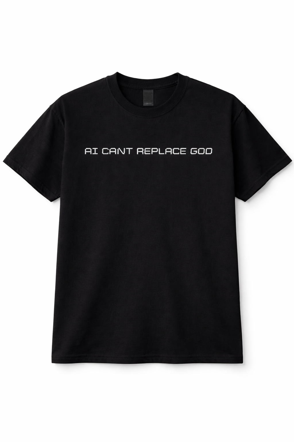 AI Can't Replace God / shirt sleeve 100% cotton t-shirt
