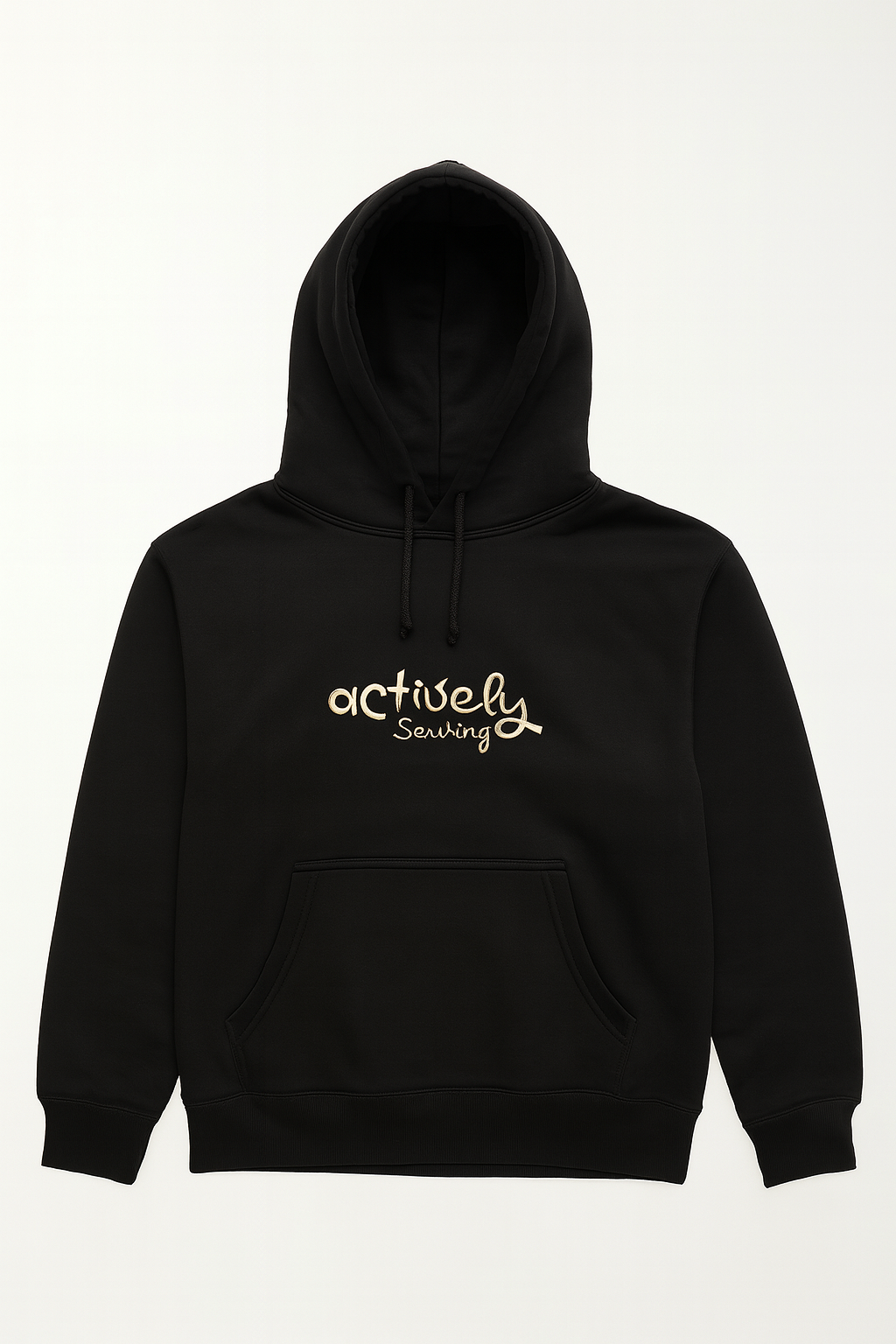 Actively Serving Embroidered Hoodie – Faith, Fashion, Devotion